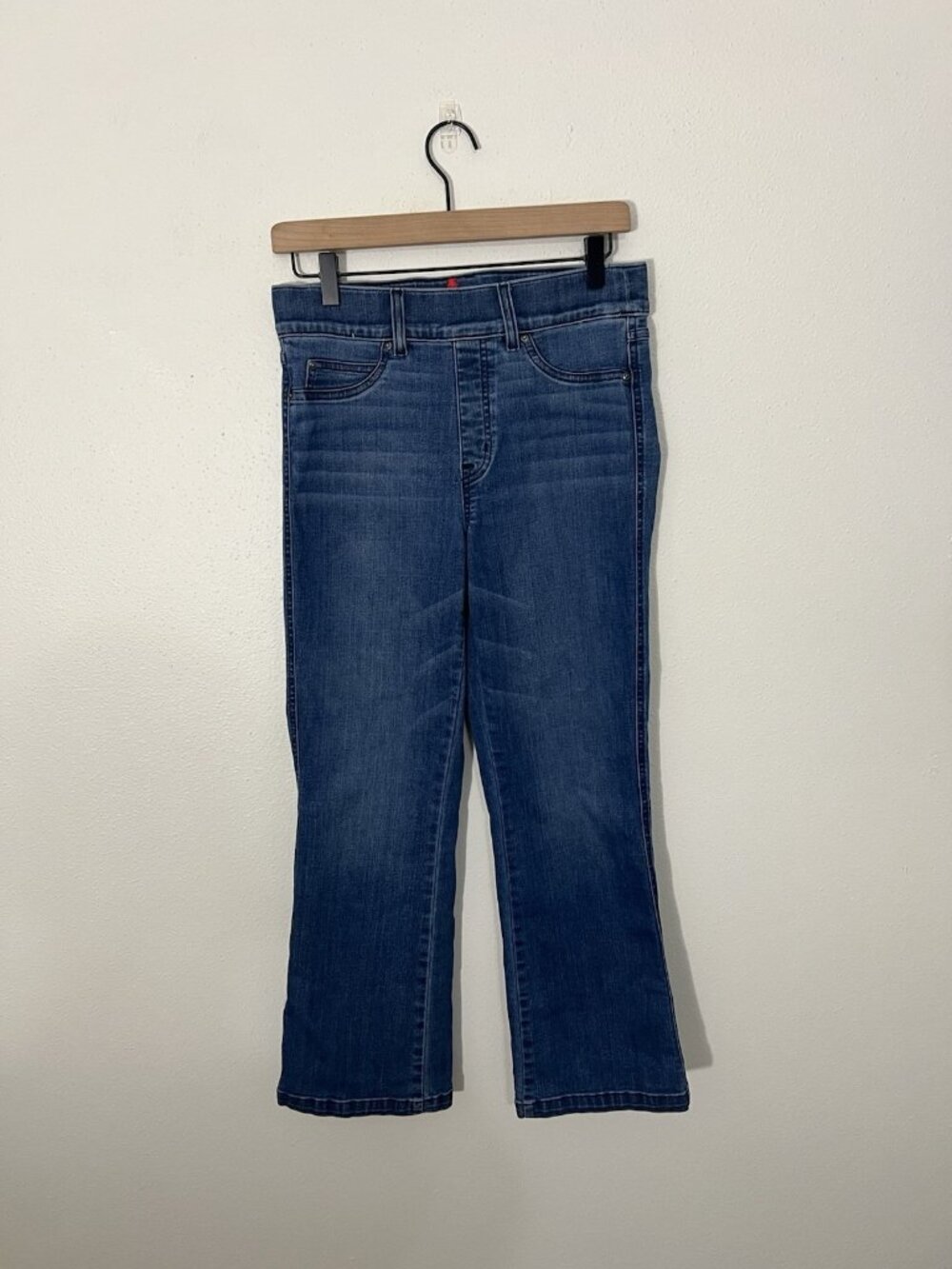 Spanx Cropped Flare Pull On Jeans Size Medium